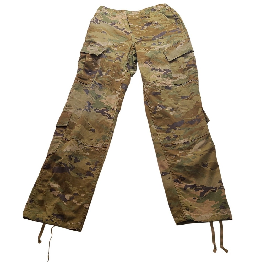 US Military OCP Multicam Cargo Pants Small Long Button Fly Tactical Camo